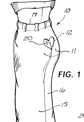 Amusing and funny pants patent