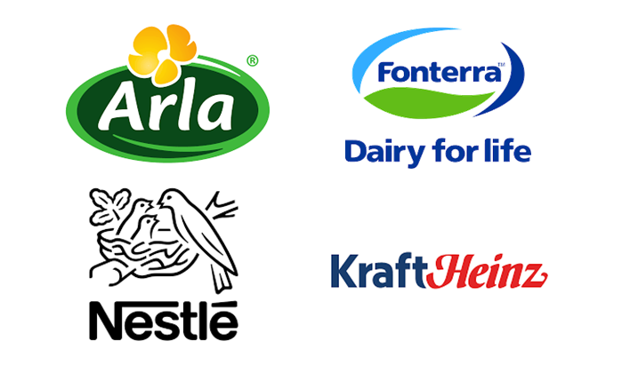 The key players working in the dairy industry for new age dairy products.