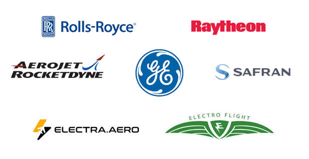 The major players working on the aerospace propulsion system in the aviation industry.